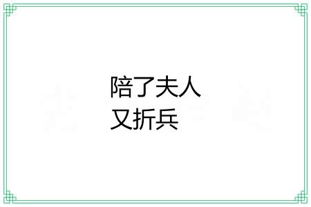 陪了夫人又折兵 陪了夫人又折兵